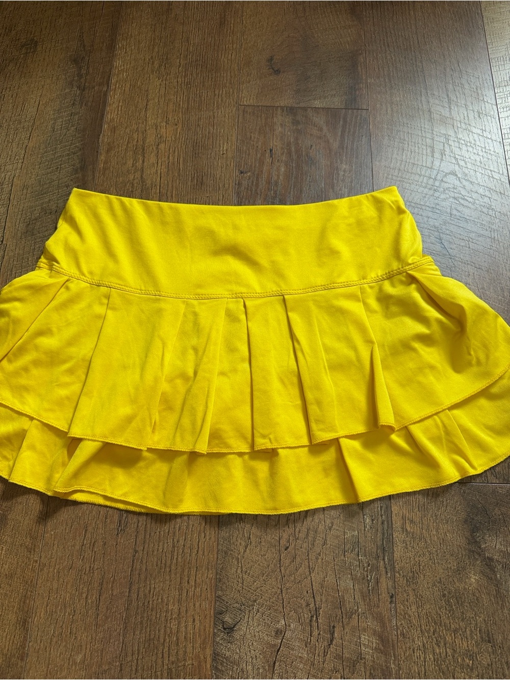 Lucky in Love Bright Yellow Layered Skater Skirt